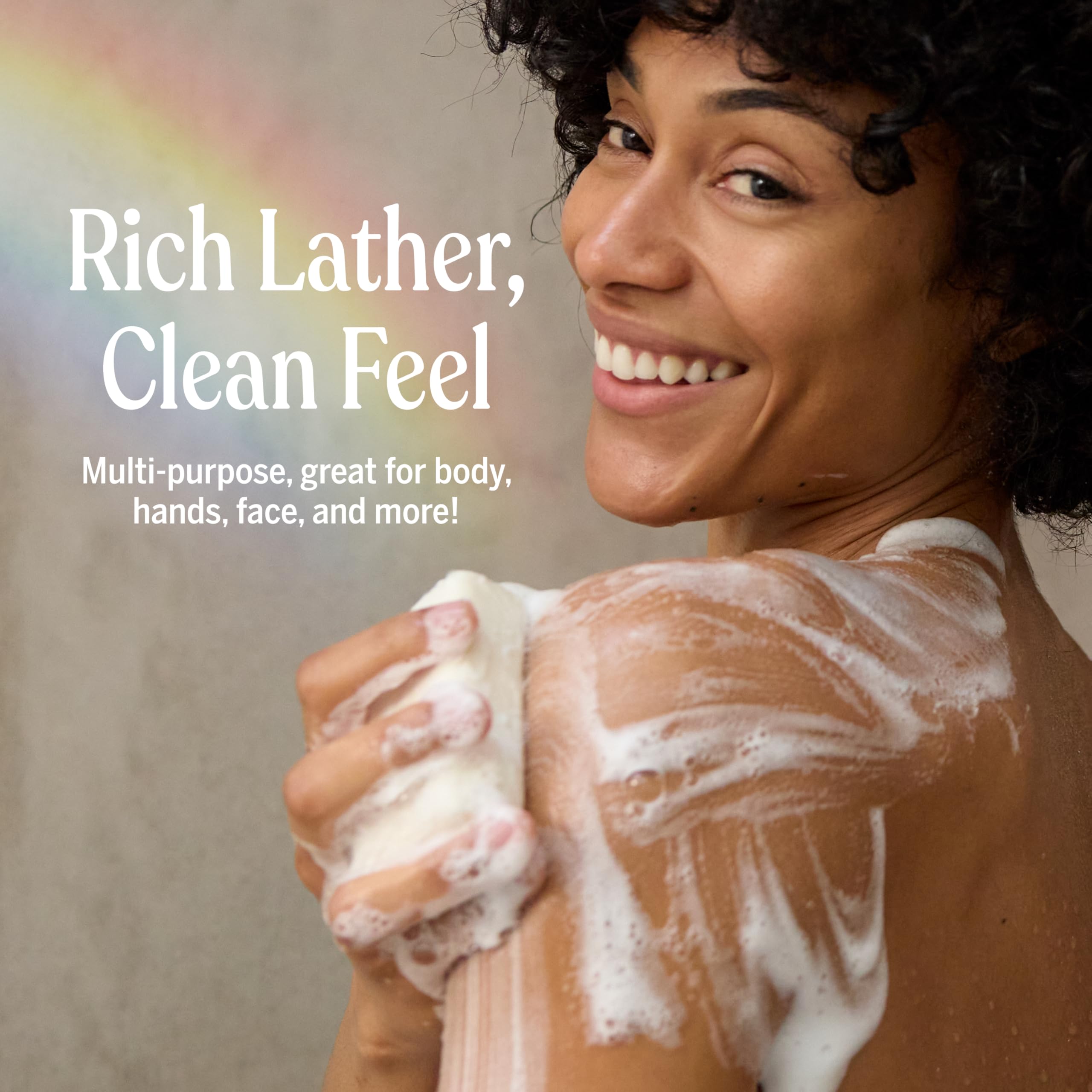 Dr. Bronner’s barre savon menthe poivrée, sensation fraîche efficace.
