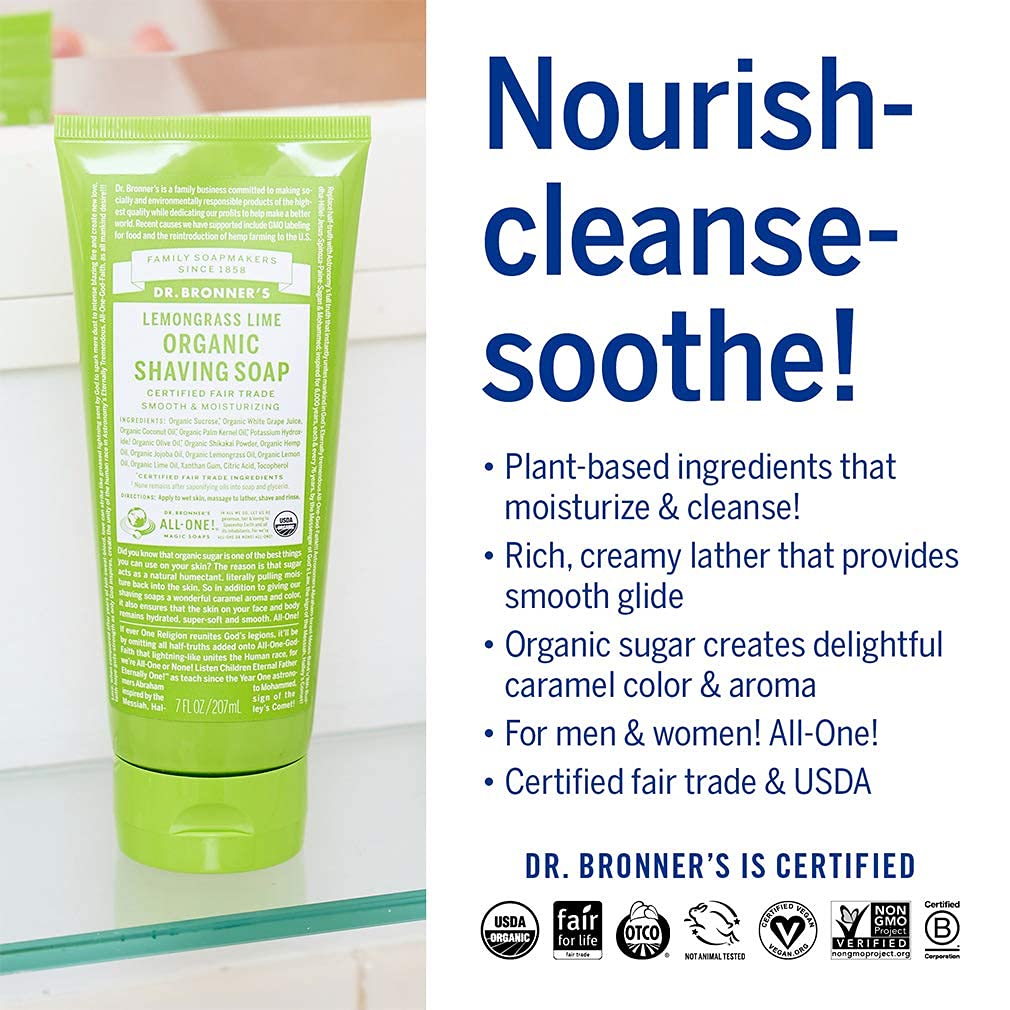 Certifications Fair Trade de Dr. Bronner's illustrant un commerce responsable.