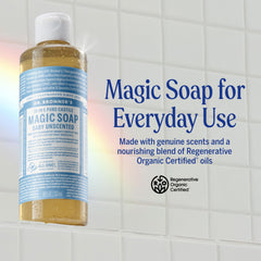 Dr. Bronner's Mousse riche appliquée sur la peau sans parfum