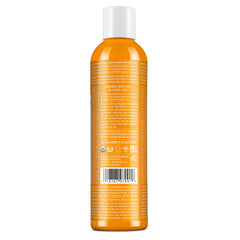 Dr. Bronner's rinçage capillaire bio Citrus Orange, gros plan sur la bouteille.