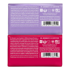 Dr. Bronner's Savon en barre Lavande, parfum apaisant et hydratant.