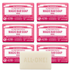 Dr. Bronner's barre rose 5oz: mousse riche pour visage et corps