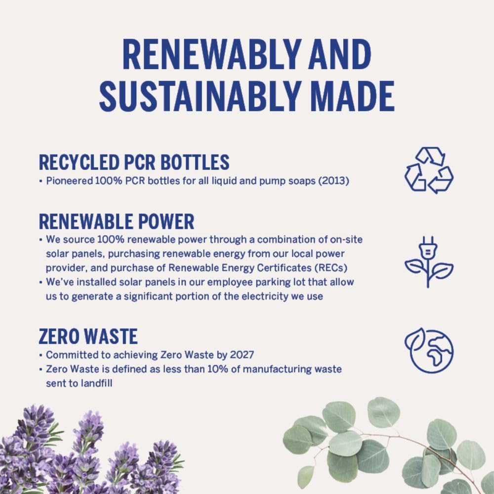 Dr. Bronner's Savon Liquide Amande - emballage recyclé, démarche durable