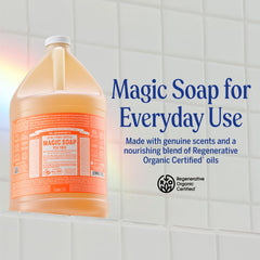 Dr. Bronner’s Savon Castile Arbre à thé – utilisations multiples pour visage, corps et linge.