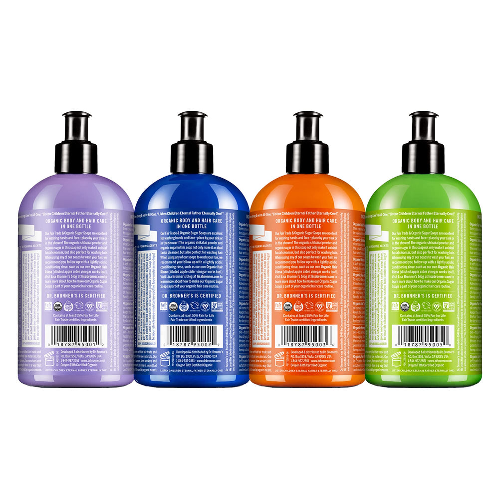 Dr. Bronner's savon arbre à thé – huile essentielle pure, nettoyage en douceur.