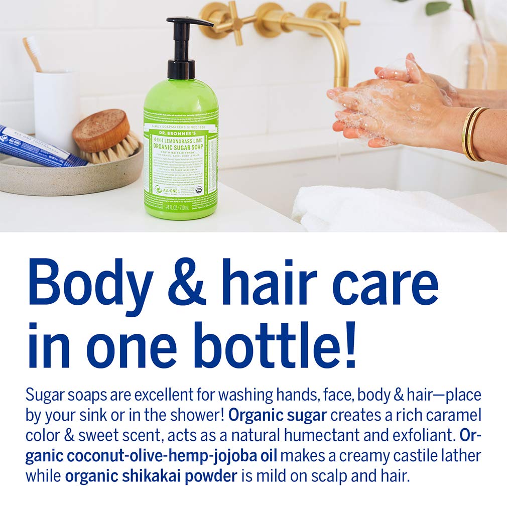 Dr. Bronner's Savon bio poudre shikakai nourrissante et nettoyante