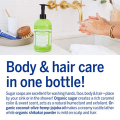 Dr. Bronner's Savon bio poudre shikakai nourrissante et nettoyante