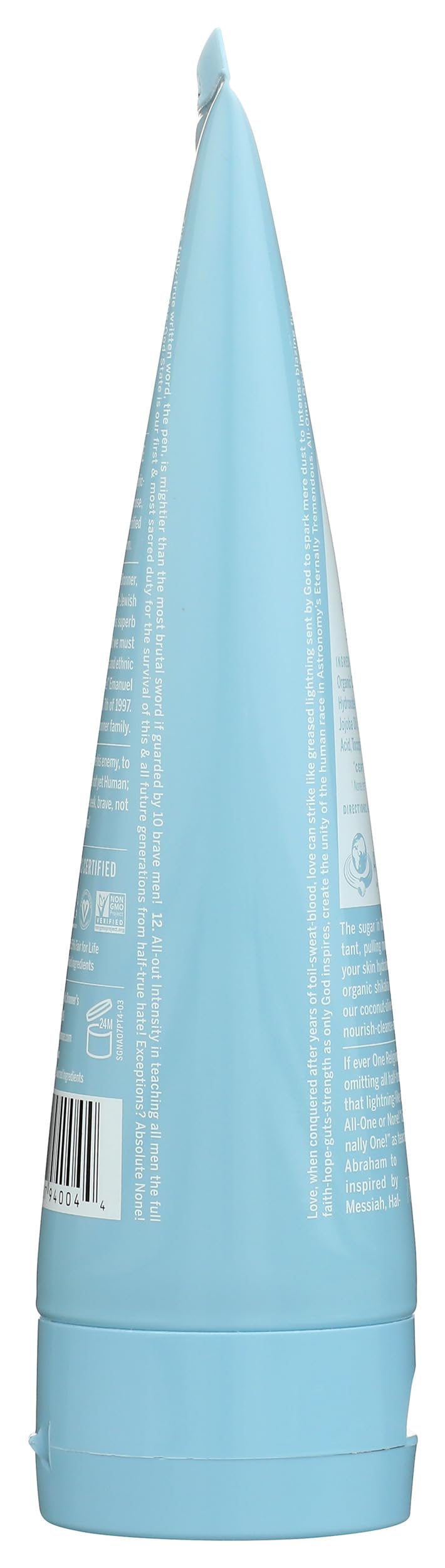 Dr. Bronner's texture soyeuse, glisse bien pour un rasage confortable.