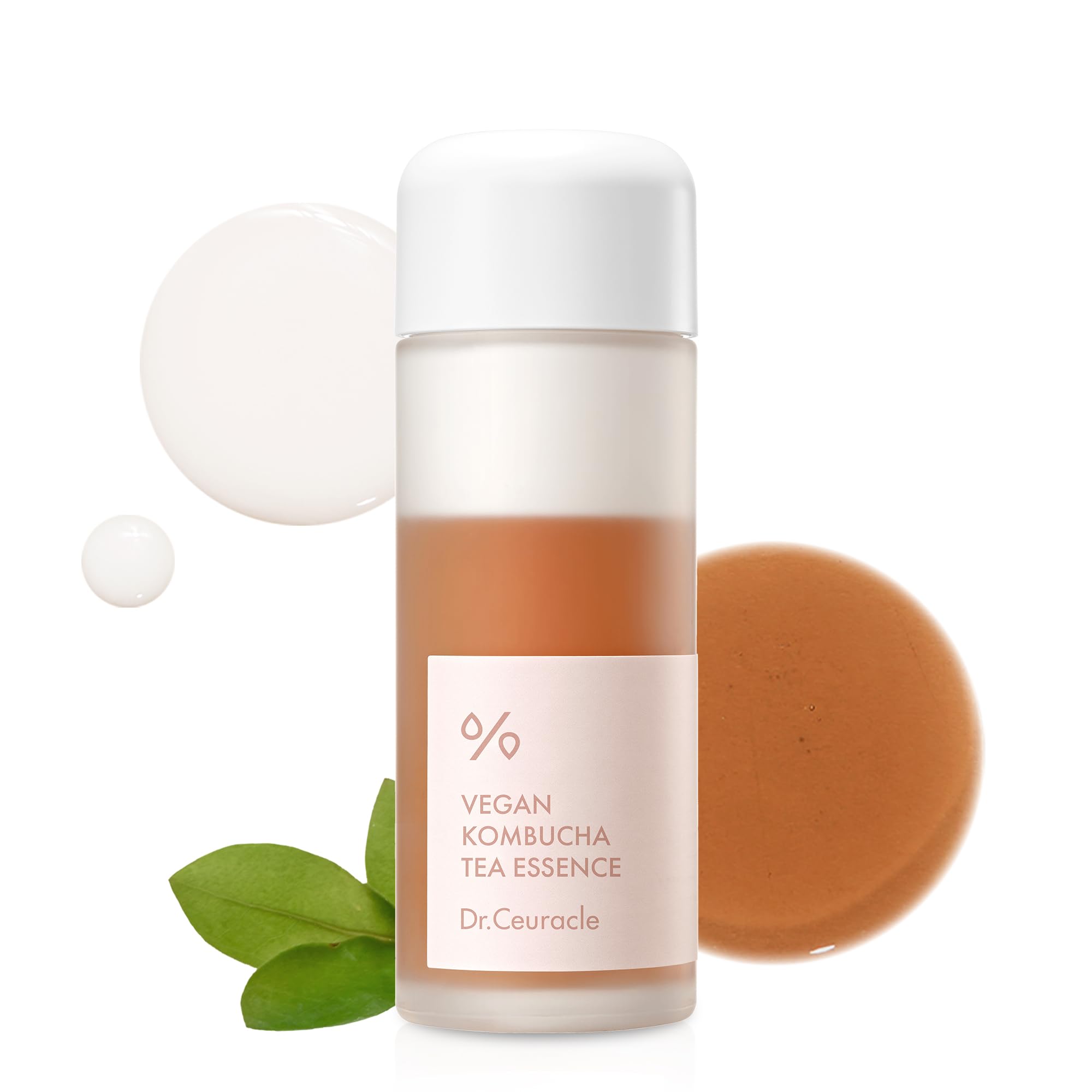 Dr.Ceuracle Vegan Kombucha Tea Essence dans sa bouteille 150 ml, hydratation légère.