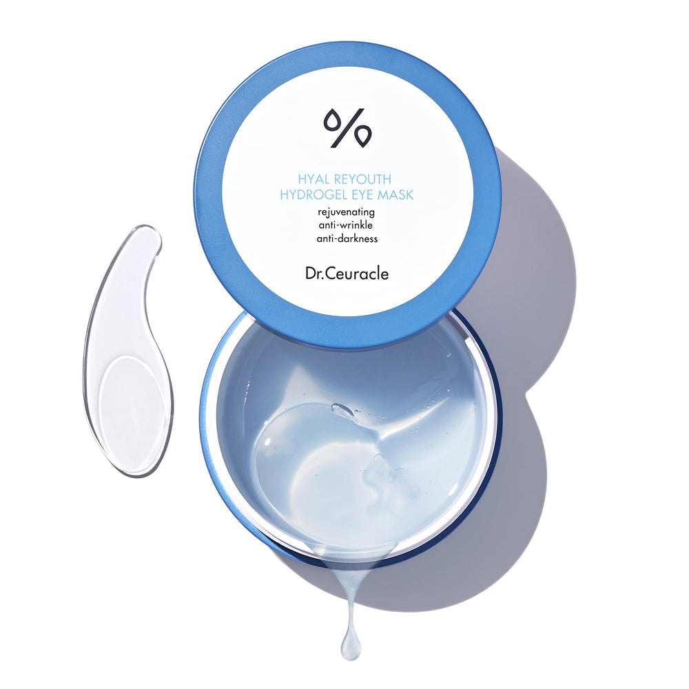 Dr. Ceuracle Hyal Reyouth, masque yeux hydrogel, hydratation ciblée pour le regard.