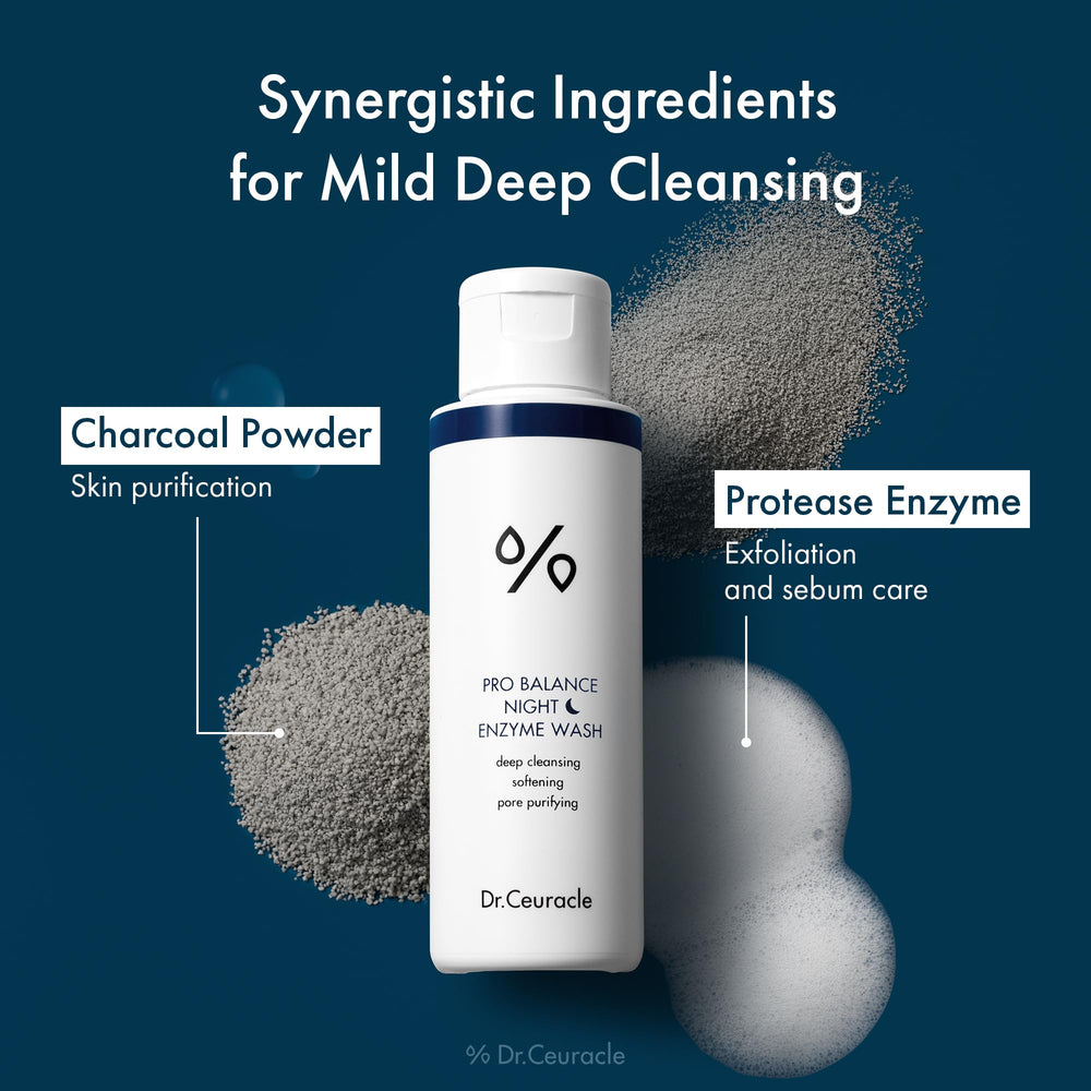 Dr.Ceuracle Pro Balance Enzyme Powder Face Wash renforce la barrière cutanée lors du lavage