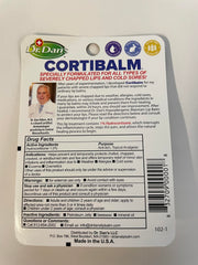 Application facile de Dr. Dan’s Cortibalm sur les lèvres sensibles.
