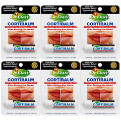 Dr. Dan's Cortibalm ensemble de 6, soin pratique pour lèvres abîmées