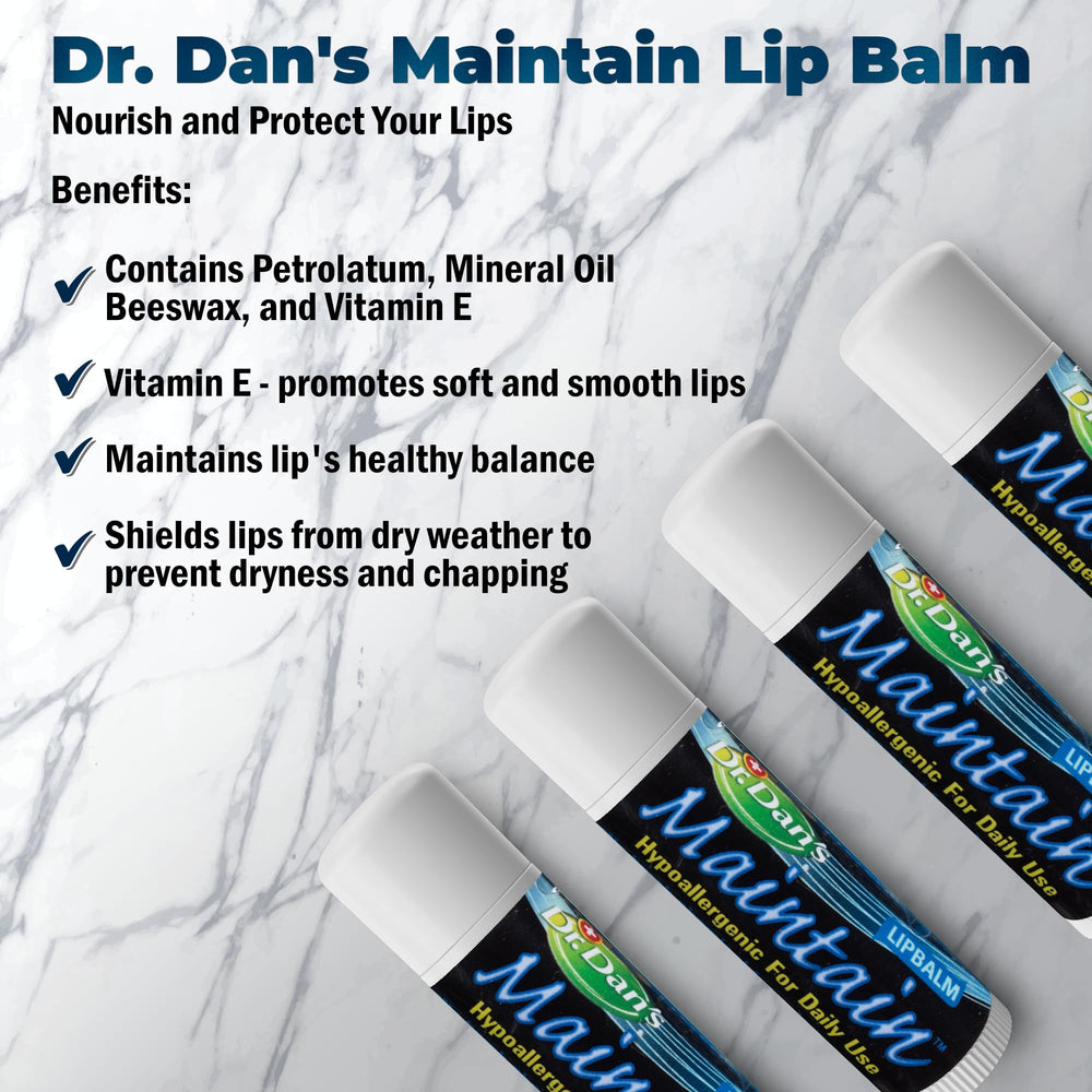 Dr. Dan's Maintain composition douce sans irritants pour lèvres sensibles