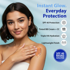 BB crème Dr. Denese teinte naturelle – nuance universelle qui fond sur la peau.