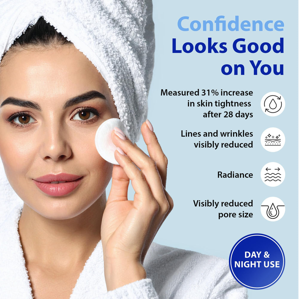 Texture exfoliante visible sur la lingette pour une peau lumineuse