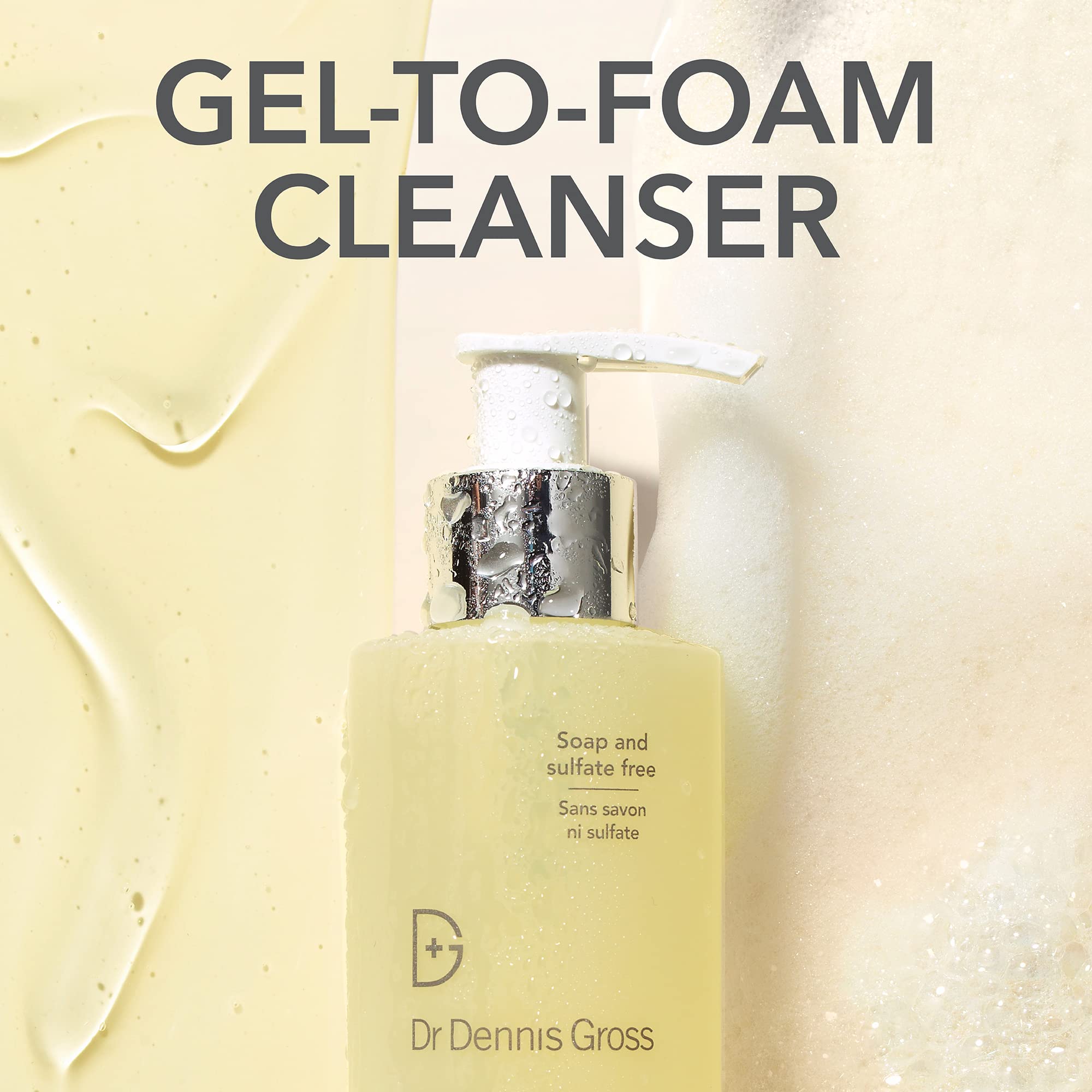 Formule non-séchante sans sulfates de Dr Dennis Gross Alpha Beta pour lavage en douceur.