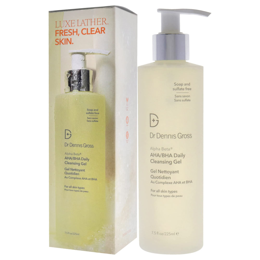 Dr Dennis Gross Alpha Beta Gel Nettoyant – peau propre après chaque utilisation
