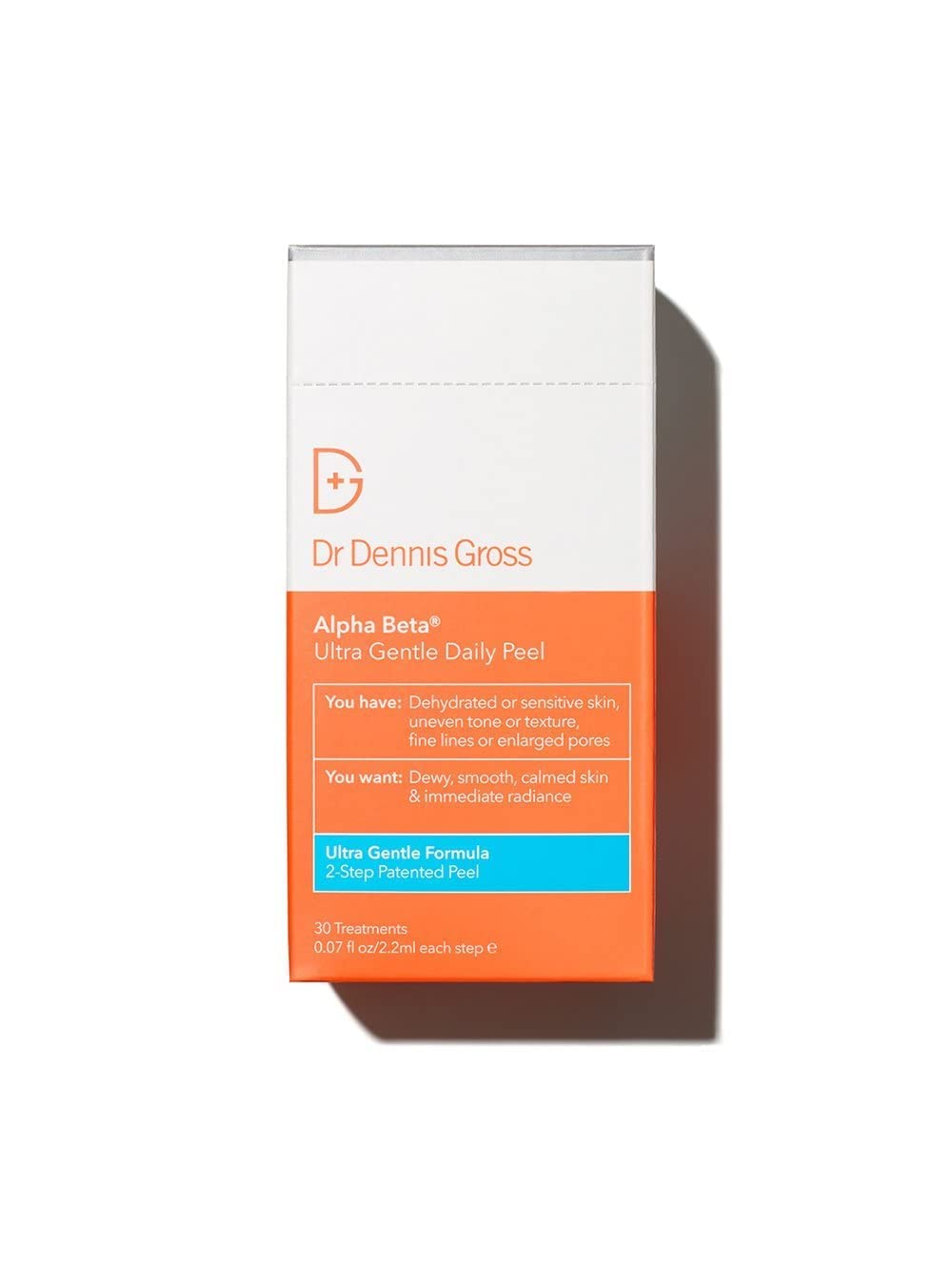 Dr Dennis Gross Alpha Beta Ultra Doux Gommage Quotidien Étape 1: application douce réveillant la peau.