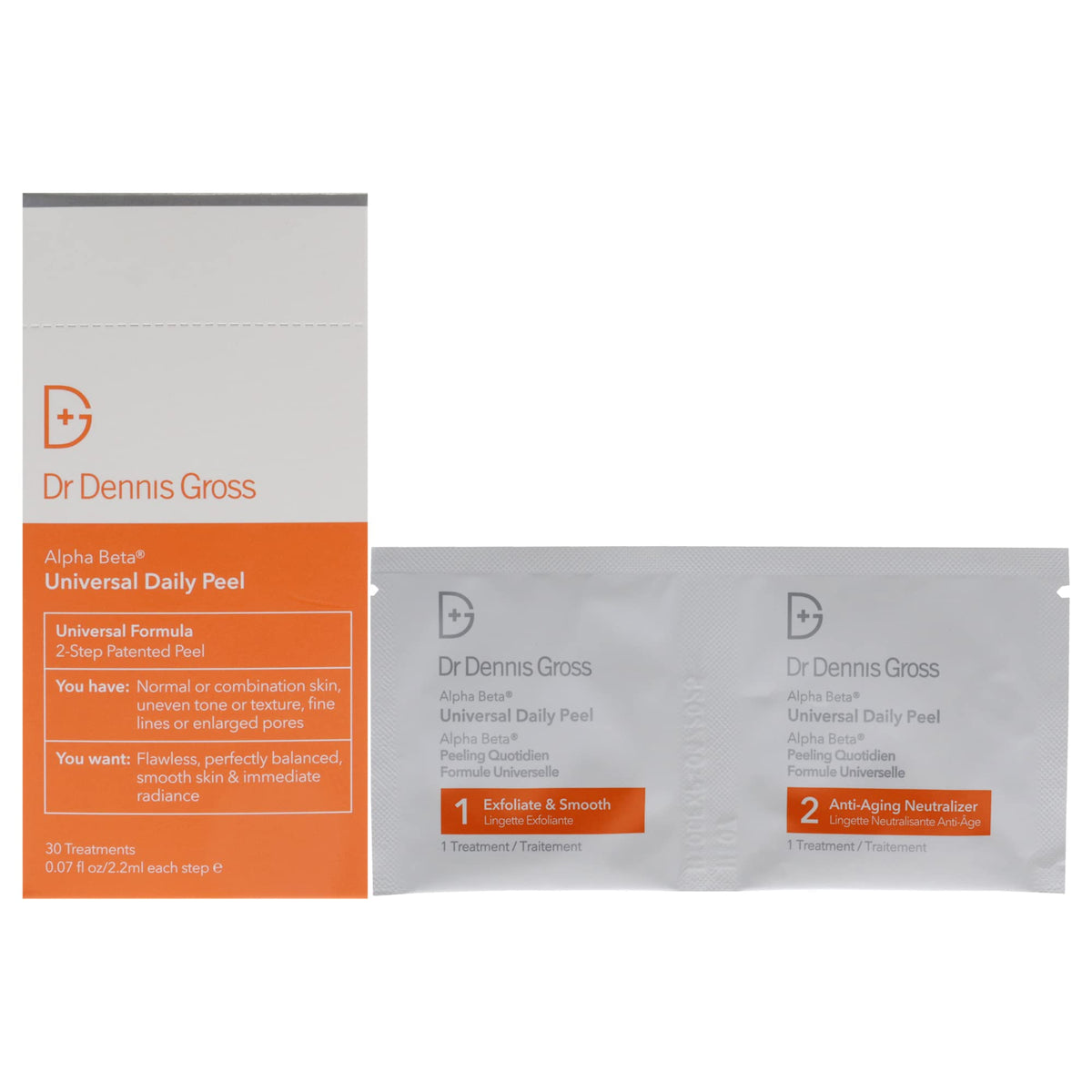 Dr Dennis Gross Alpha Beta Universal Daily Peel - bouteille pour une exfoliation professionnelle à domicile.