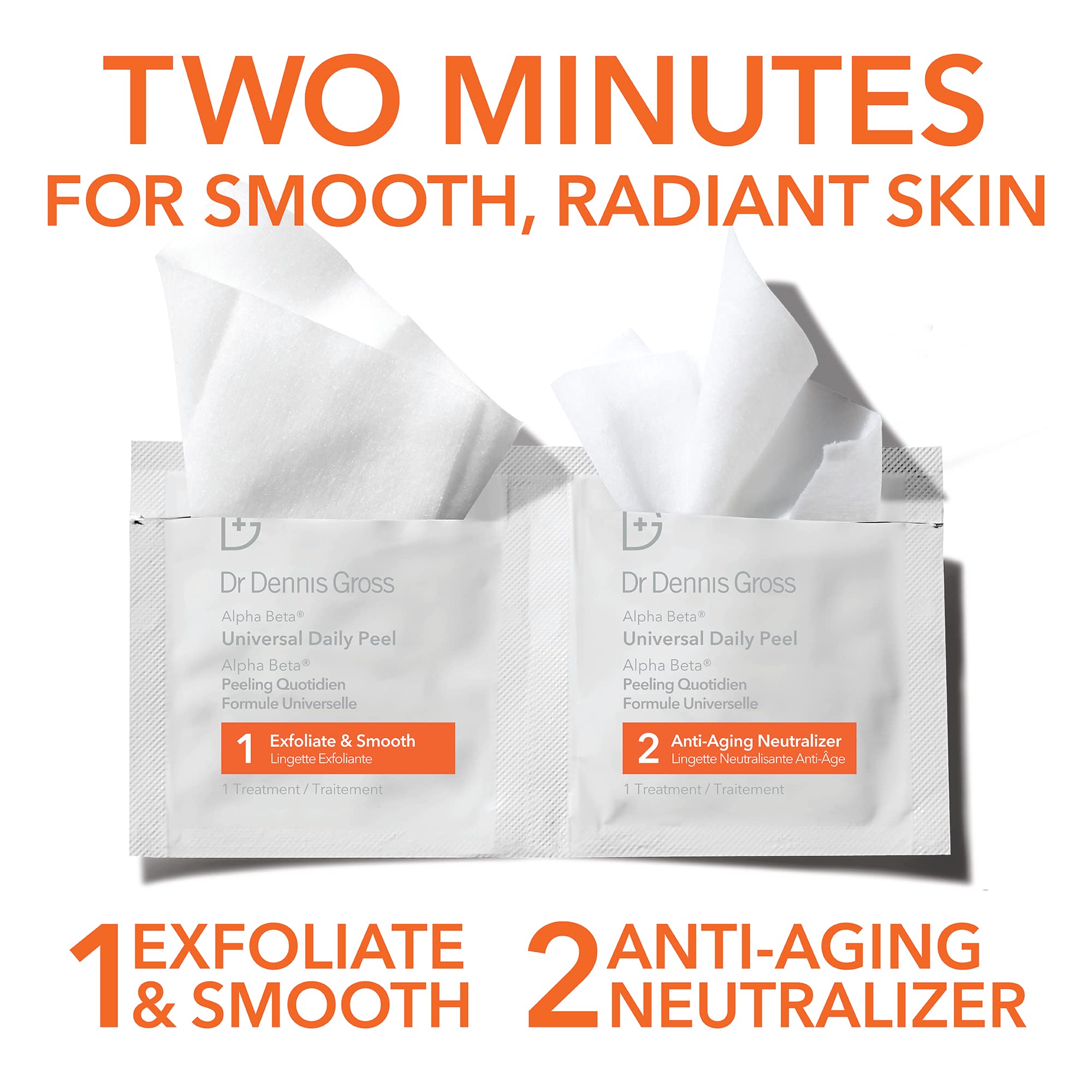 Dr Dennis Gross Alpha Beta Universal Daily Peel - étape 2 neutralisant hydratant pour peau équilibrée