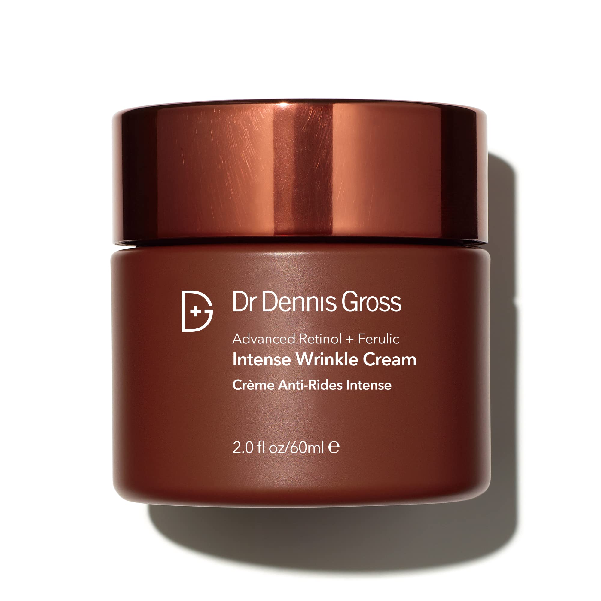 Dr Dennis Gross Advanced Retinol Ferulic crème avant-après peau plus lisse.