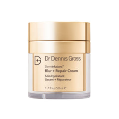 Dr Dennis Gross DermInfusions Blur + Repair Cream, flacon pompe pratique pour application précise.