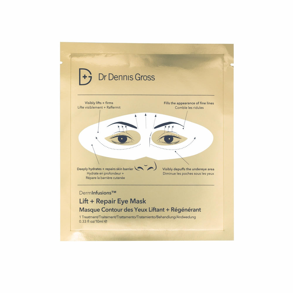 Dr Dennis Gross DermInfusions Lift + Repair masque yeux : effet lift autour des yeux.