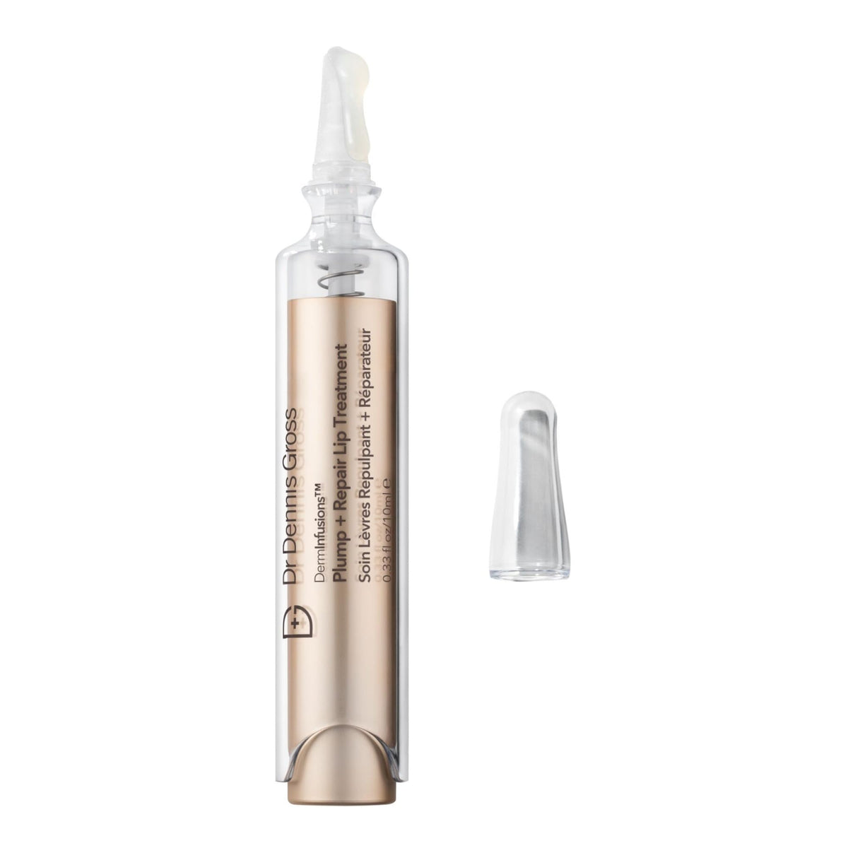 Dr Dennis Gross DermInfusions Lip Treatment, bouteille 10 ml, hydratation et augmentation du volume