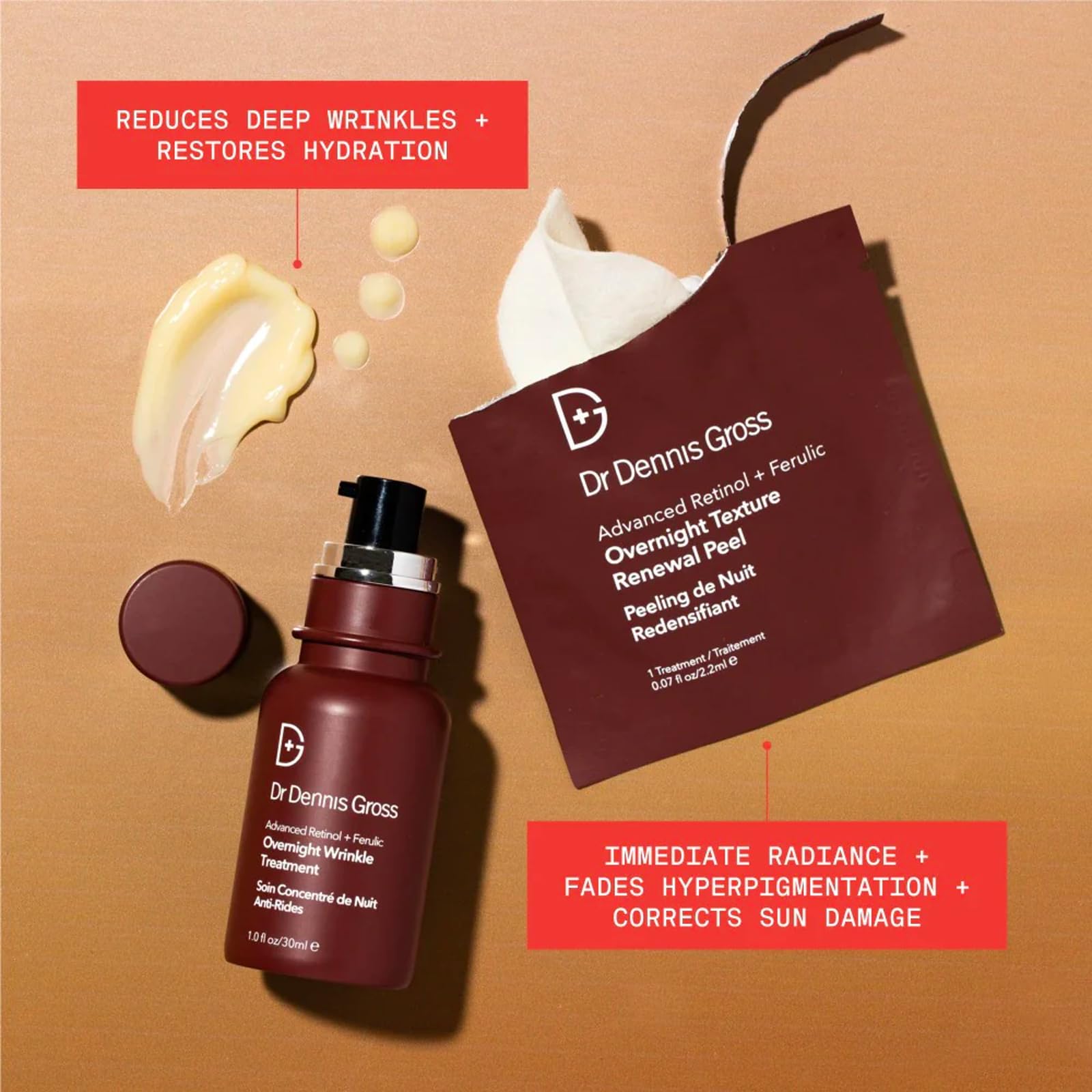 Mains massant le visage pour une absorption nocturne optimale
