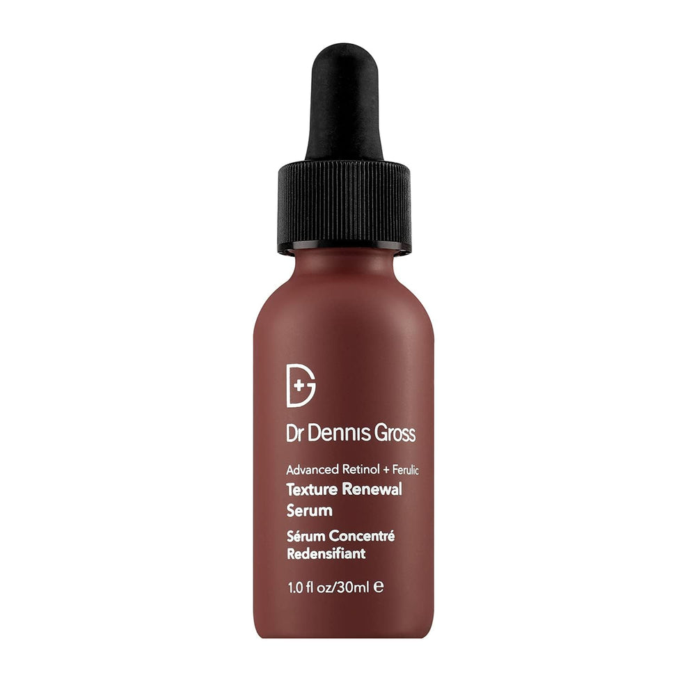 Étiquette Dr Dennis Gross Advanced Retinol Serum sur emballage.