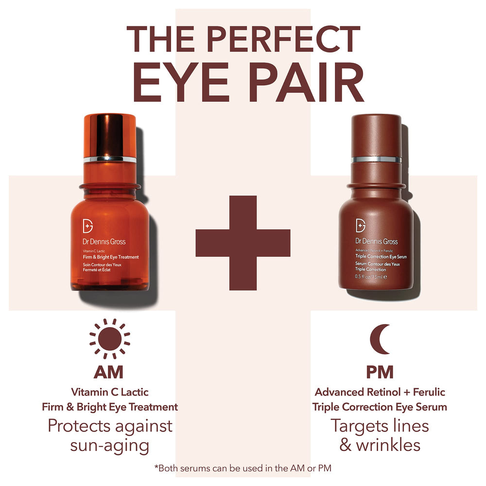 Dr Dennis Gross Sérum Yeux Ingrédients antioxydants, protection potentielle.