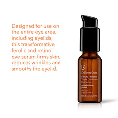 Dr Dennis Gross Sérum Yeux Ferulic Retinol – texture lisse autour des yeux.