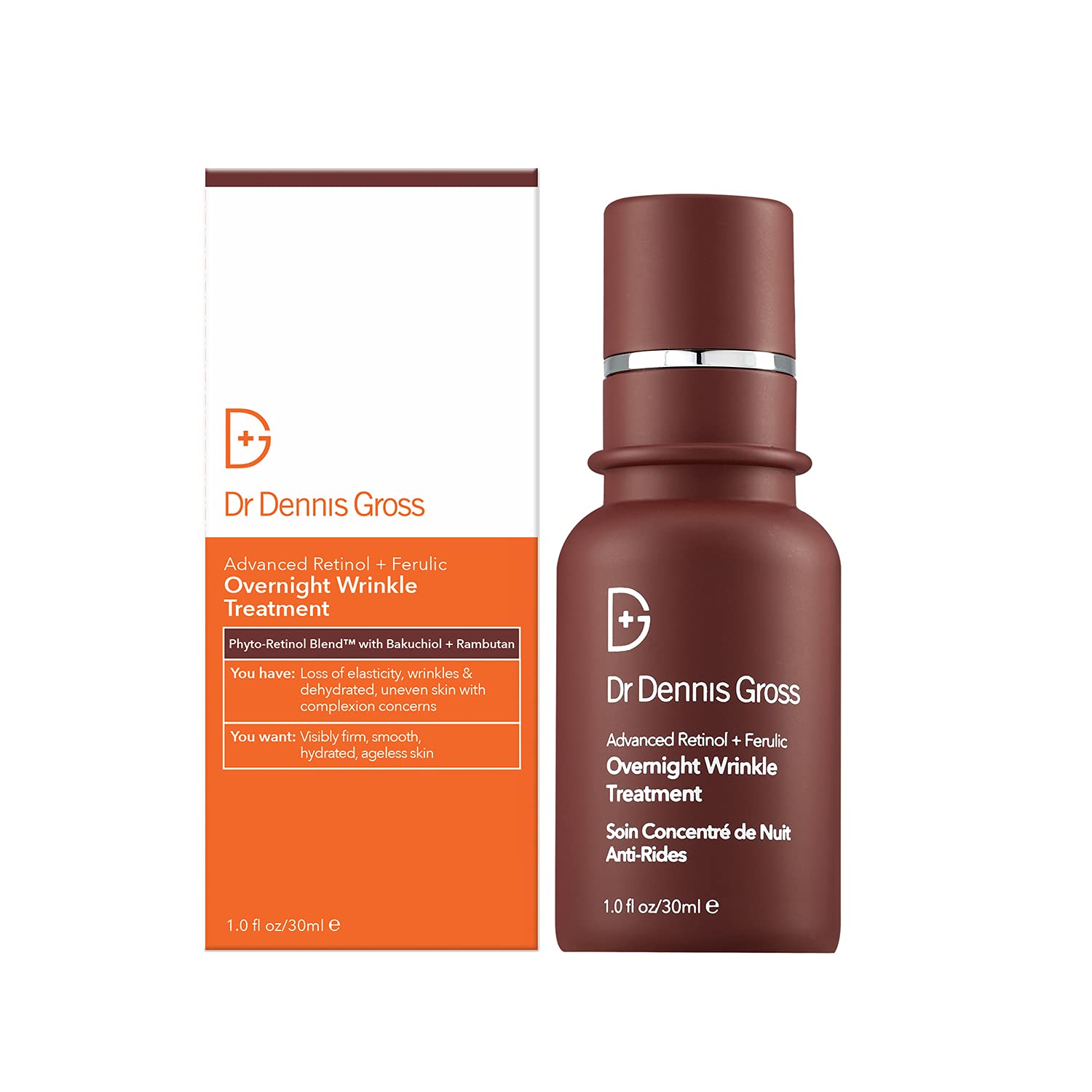 Dr Dennis Gross bouteille de traitement nocturne prête à lisser la peau