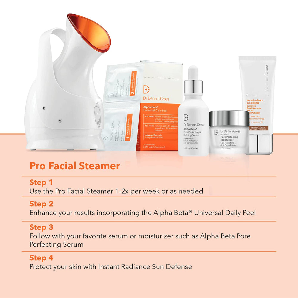 Vaporisateur facial Pro de Dr Dennis Gross hydrate rapidement la peau.