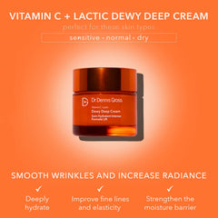 Dr Dennis Gross texture crème: absorption rapide et peau nourrie.