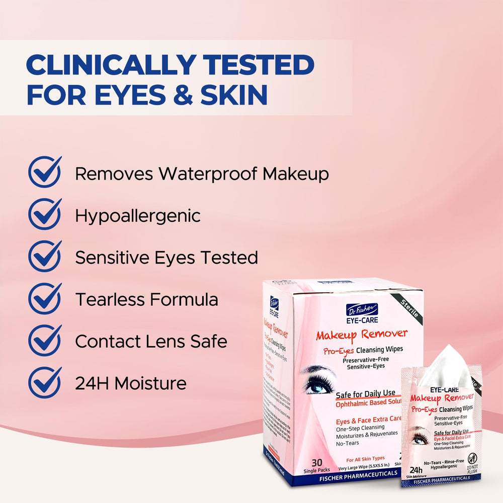 Dr. Fischer lingettes emballage individuel, fraîcheur pratique en voyage.