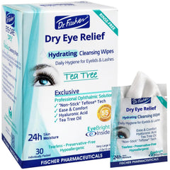 Dr. Fischer Lingettes paupières arbre-the: nettoyage doux et rafraîchissant des paupières