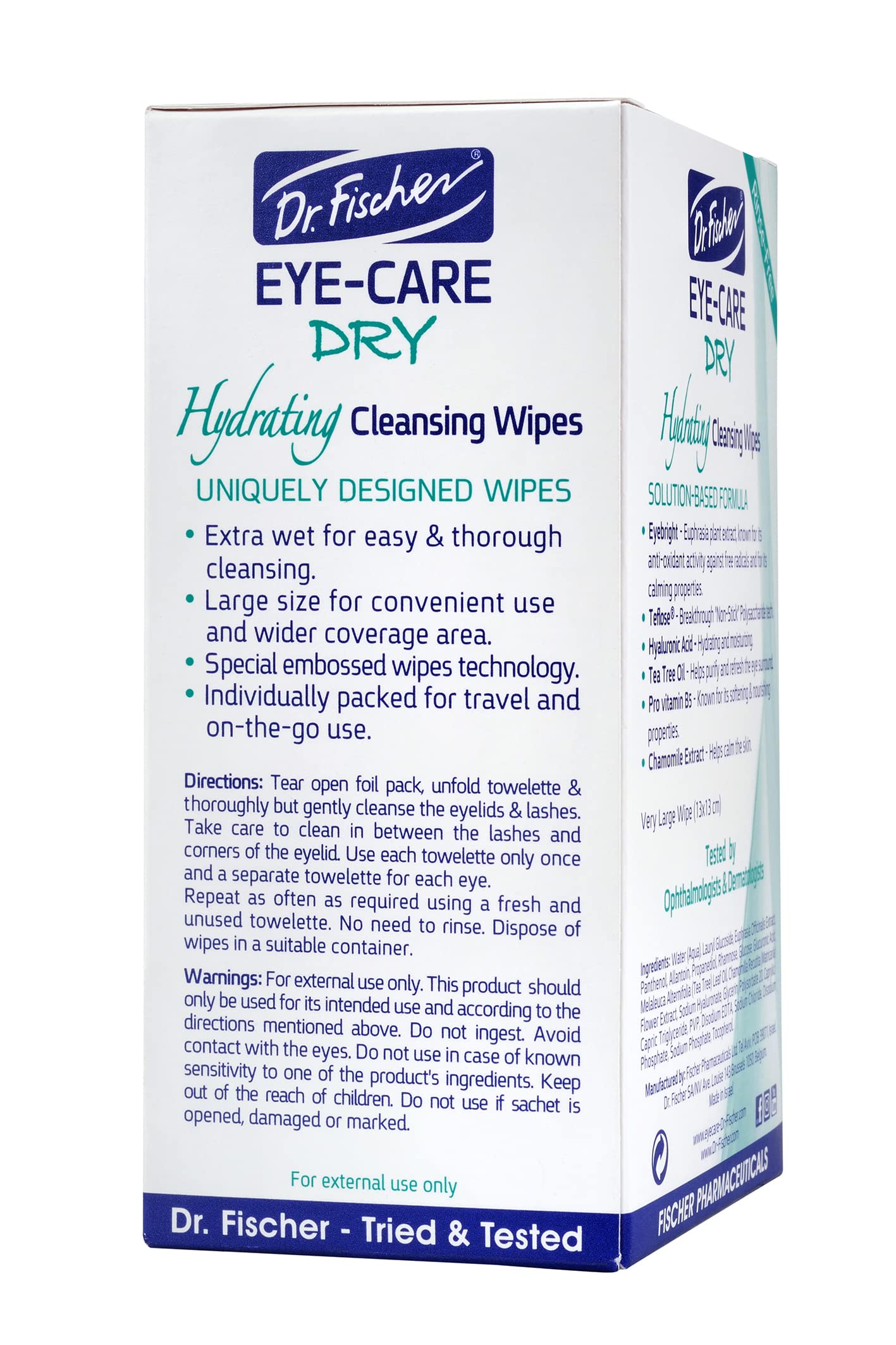 Dr. Fischer Lingettes paupières port lentilles: pratique et sûr