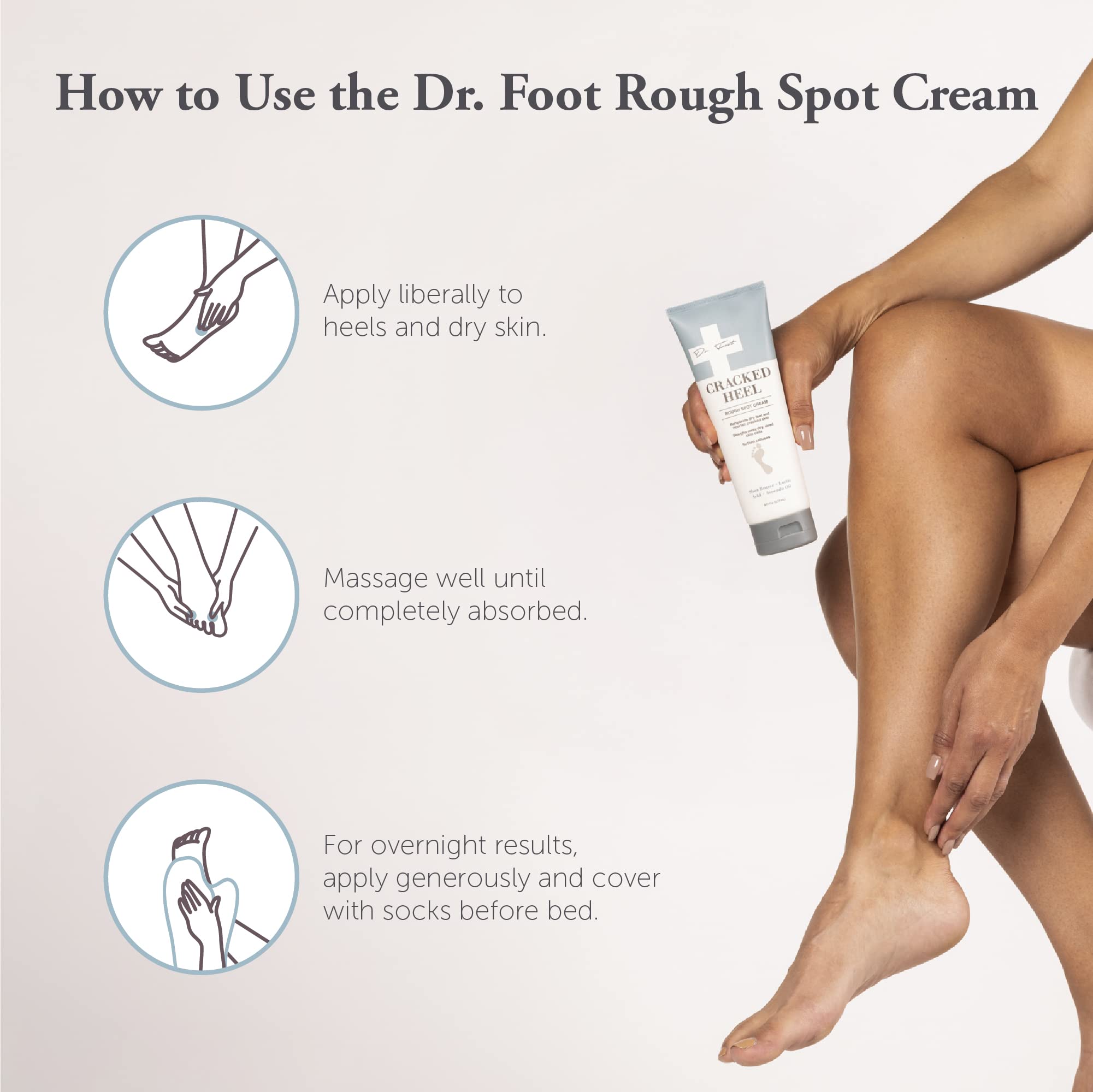 Dr. Foot utilisation nocturne pour pieds secs et fissurés
