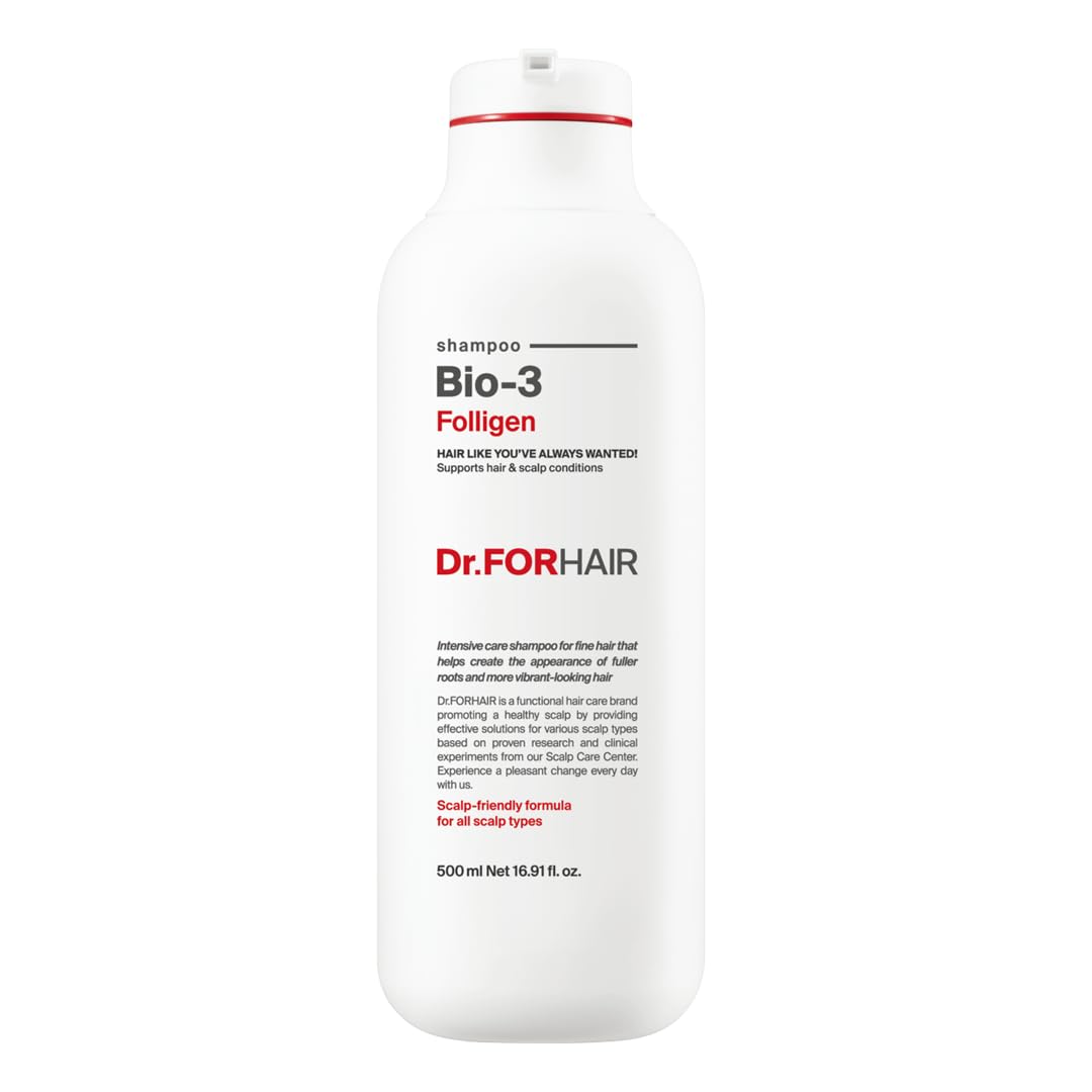 DR.FORHAIR Folligen Bio-3 Shampoo flacon: clarifiant et volume racines