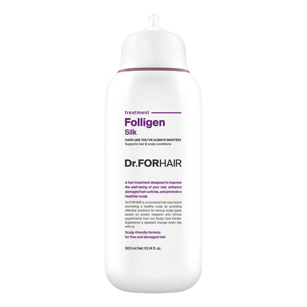 DR.FORHAIR Folligen Silk Treatment – bouteille prête pour hydrater le cuir chevelu et les cheveux.