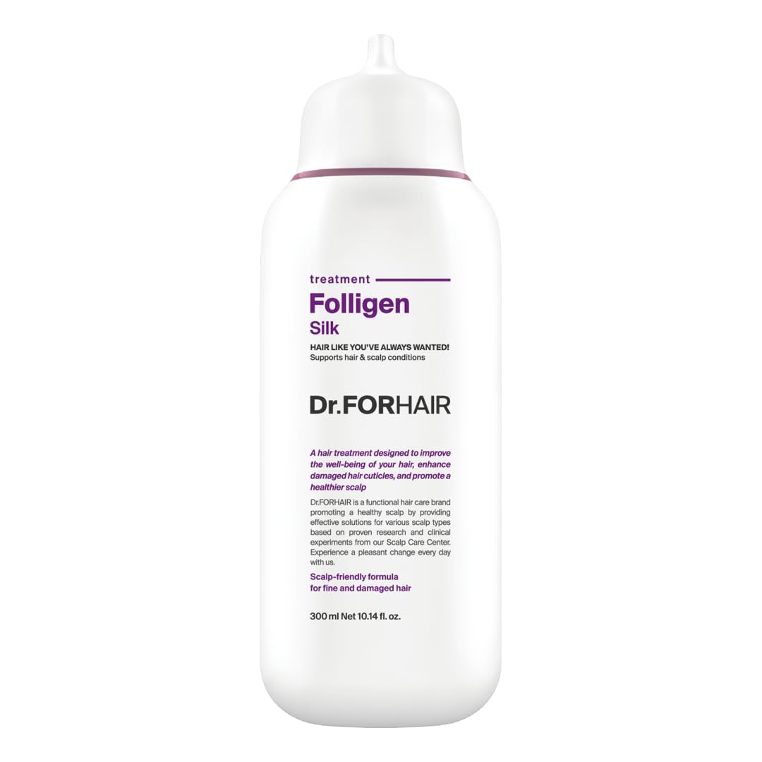 DR.FORHAIR Folligen Silk Treatment – bouteille prête pour hydrater le cuir chevelu et les cheveux.