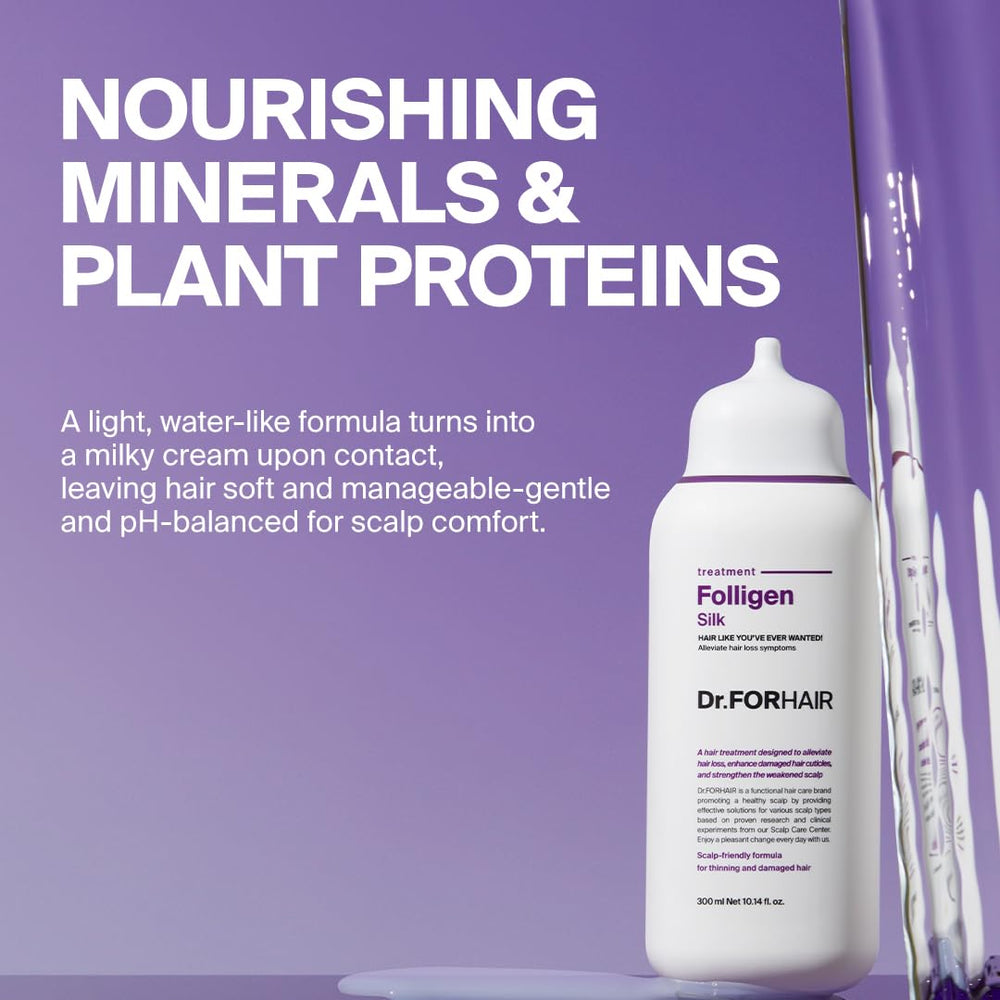 Composition riche, DR.FORHAIR Folligen Silk Treatment assure une absorption efficace.