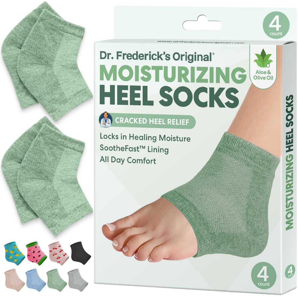 Dr. Frederick's Original chaussettes talons secs avec gel hydratant.
