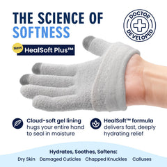 Dr. Frederick’s Original Gants HealSoft Plus: couverture complète des mains pour hydratation uniforme