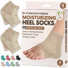 Dr. Frederick's Original pack de chaussettes talons hydratantes pour une hydratation profonde.