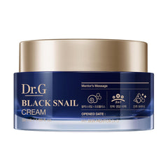 Dr.G Crème Noire d'Escargot dans sa bouteille, hydratation ciblée pour le visage.