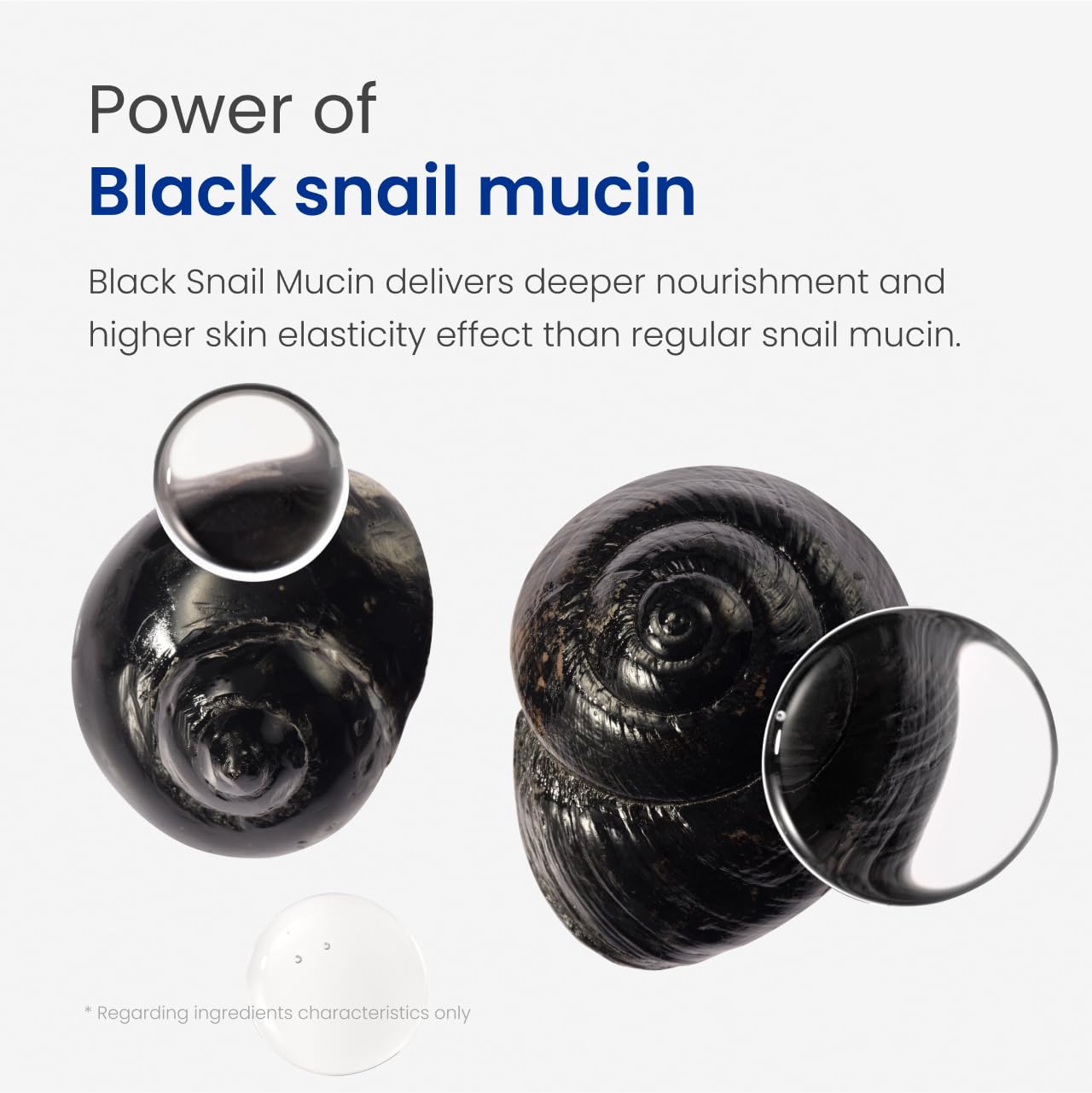 Pot en verre de Crème Noire d'Escargot, packaging élégant et pratique.
