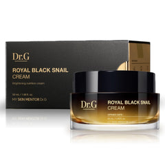 Dr.G Crème Noire Royale flacon : hydratation riche et soin raffiné.